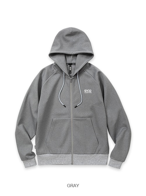 ZIP�ա��ǥ��� DOUBLE KNIT BASIC ZIP HOODIE 13492 GRAY SY32 by SWEET YEARS �����磻�����ƥ��ȥ��Х����������ȥ��䡼��