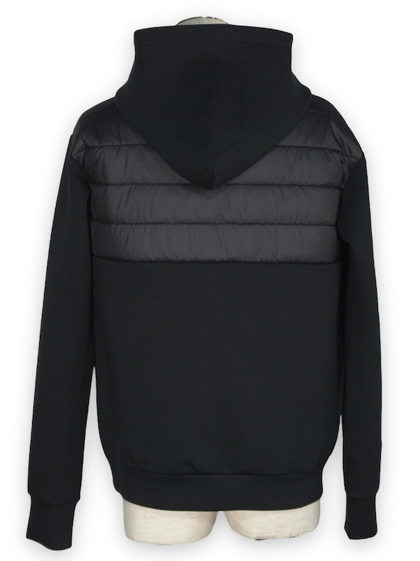SY32 by SWEET YEARS��DOUBLE KNIT ZIP HOODIE��BLACK