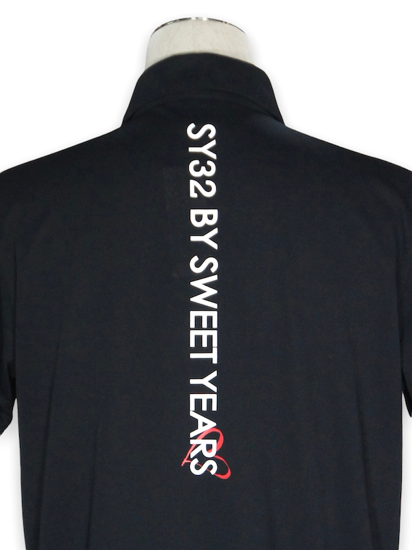SY32 by SWEET YEARS�֡�GOLF��SKIPPER POLO SHIRTS�� BLACK