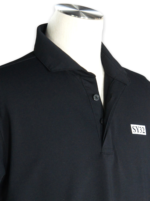 SY32 by SWEET YEARS�֡�GOLF��SKIPPER POLO SHIRTS�� BLACK