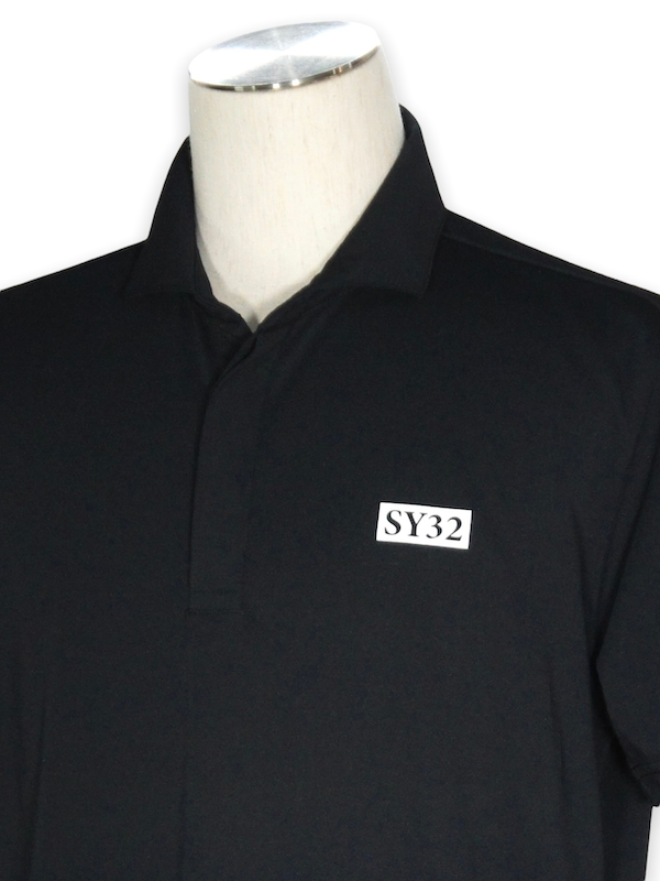 SY32 by SWEET YEARS�֡�GOLF��SKIPPER POLO SHIRTS�� BLACK