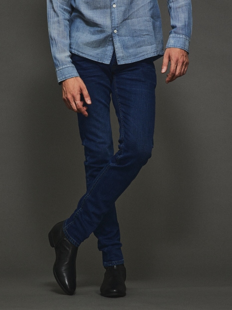 5351 プールオム ハイパー スキニー デニム ストレッチ インディゴブルー