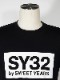 T����� BOX LOGO TEE BLACK��WHITE  SY32 by SWEET YEARS