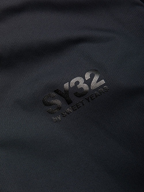 SY32 by SWEET YEARS��REVERSIBLE BOA HOODIE��BLACK