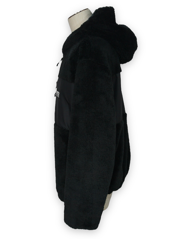 SY32 by SWEET YEARS��REVERSIBLE BOA HOODIE��BLACK