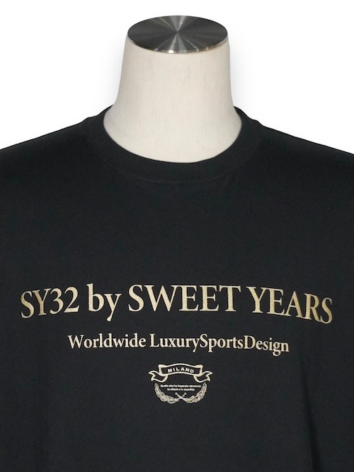 ĹµT����� SANS SERIF LOGO L/S TEE BLACK��GOLD SY32 by SWEET YEARS �����磻�����ƥ��ȥ��Х����������ȥ��䡼��
