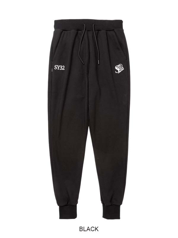 ���祬���ѥ�� SERIF LOGO SWEAT PANTS BLACK SY32 by SWEET YEARS �����磻�����ƥ����ȥ��Х����������ȥ��䡼��