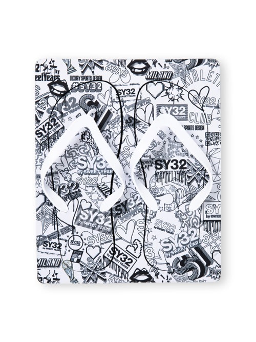 30%OFF SY32 by SWEET YEARSBEACH SANDALS(HEART MIX)WHITEڥ磻ƥȥХȥ䡼ӡ롦ۥ磻ȡ