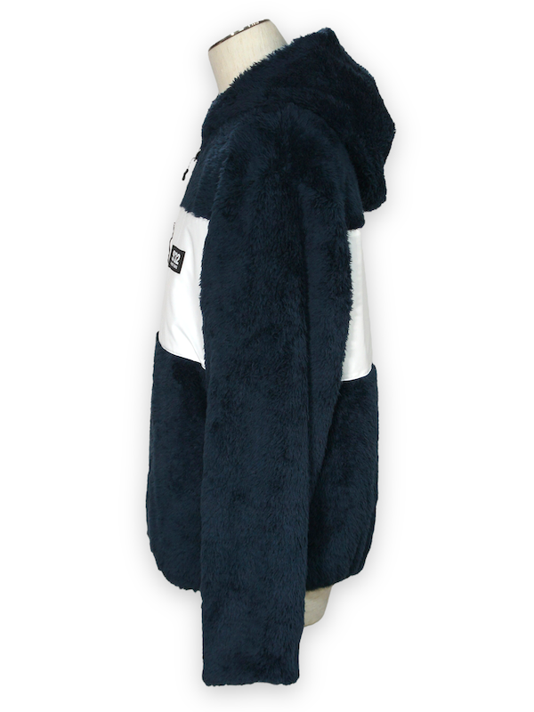 SY32 by SWEET YEARS��REVERSIBLE BOA HOODIE��NAVY