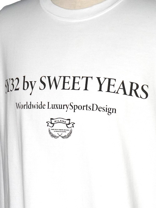 30%OFF ĹµT����� SANS SERIF LOGO L/S TEE WHITE��BLACK SY32 by SWEET YEARS �����磻�����ƥ��ȥ��Х����������ȥ��䡼��