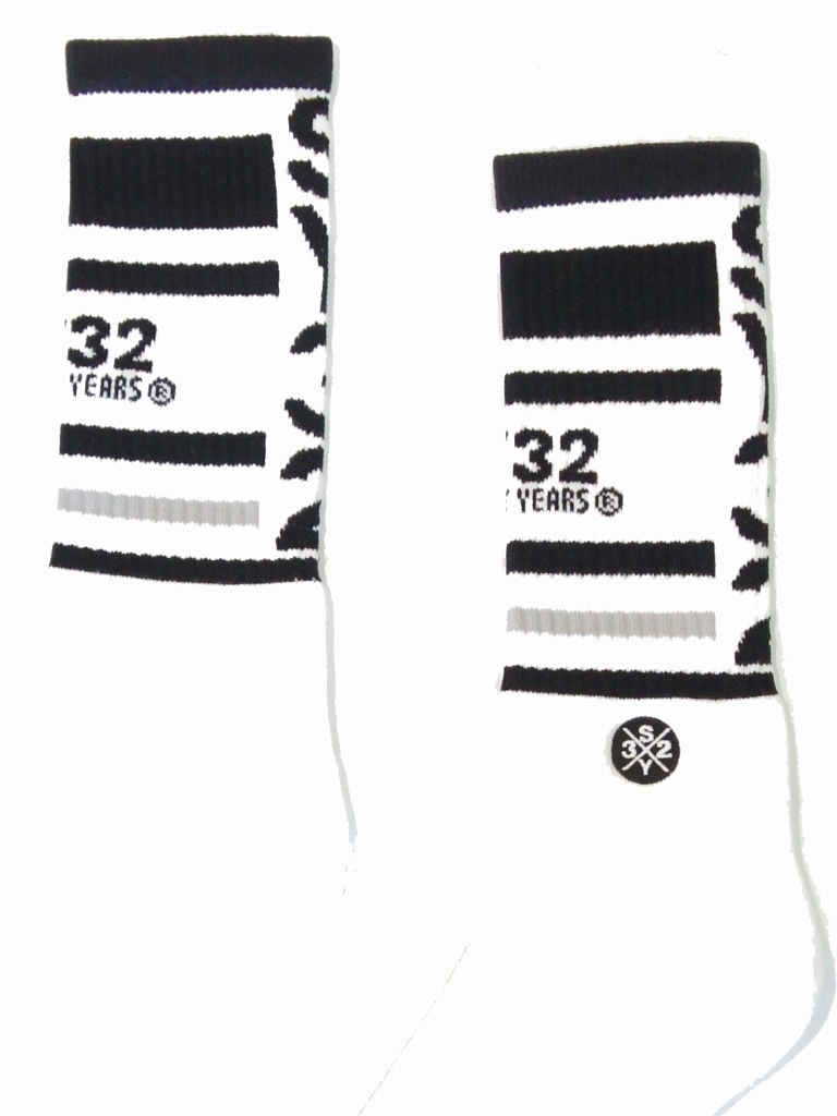 SY32 by SWEET YEARS��BORDER FRONT LOGO SOX��WHITE