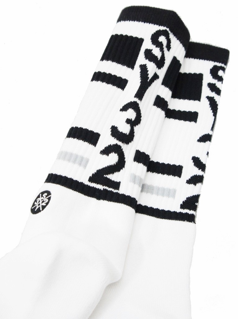 SY32 by SWEET YEARS��BORDER FRONT LOGO SOX��WHITE