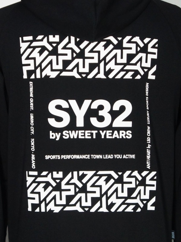 ���åץѡ����� SY32 by SWEET YEARS��HYDROFUGE HOODIE��BLACK��WHITE