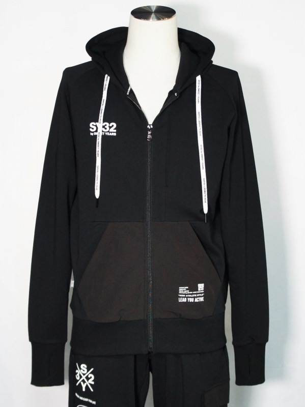 ���åץѡ����� SY32 by SWEET YEARS��HYDROFUGE HOODIE��BLACK��WHITE