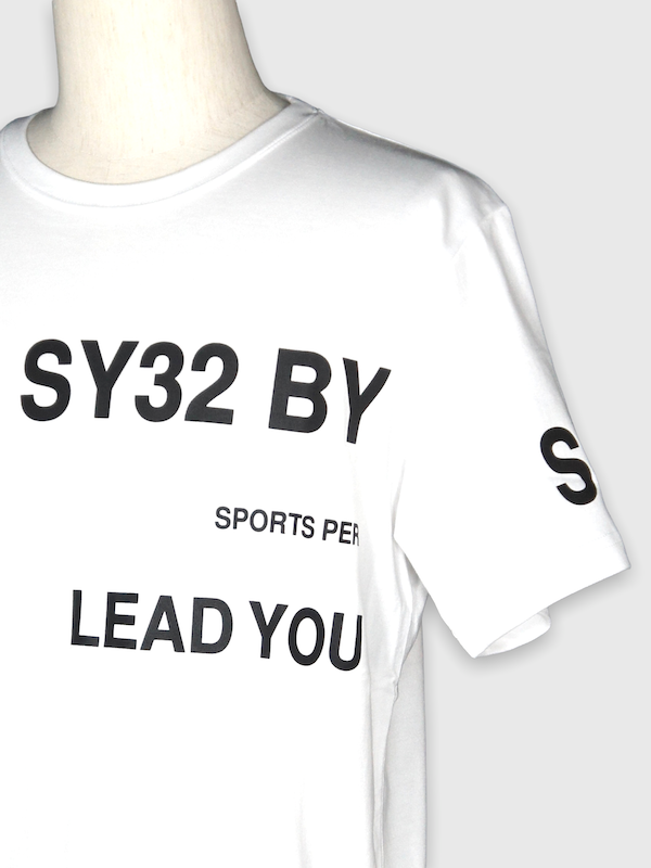 SY32 by SWEET YEARS��AROUND LOGO TEE��WHITE