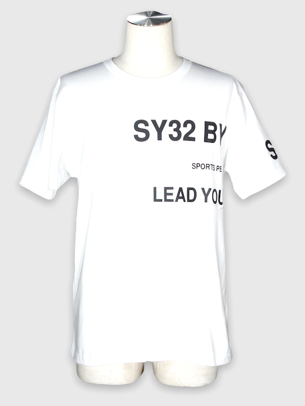 SY32 by SWEET YEARS��AROUND LOGO TEE��WHITE