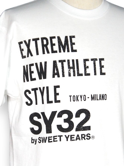 T LISTING LOGO TEE 13453 WHITE SY32 by SWEET YEARS 磻ƥȥХȥ䡼