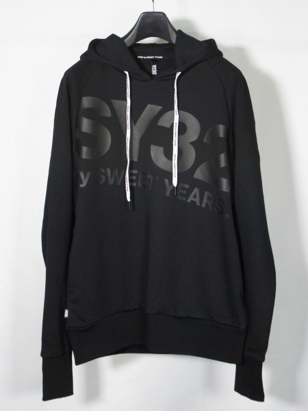 SY32 by SWEET YEARS��BIG LOGO HOODIE��BLACK��BLACK�ڥ����磻�����ƥ��ȥ��Х����������ȥ��䡼����