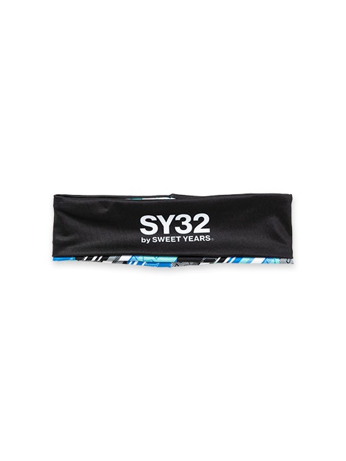 SY32 by SWEET YEARS ��DOUBLE GRAPHIC HEAD BAND��BLACK�ڥ����磻�����ƥ��ȥ��Х����������ȥ��䡼����