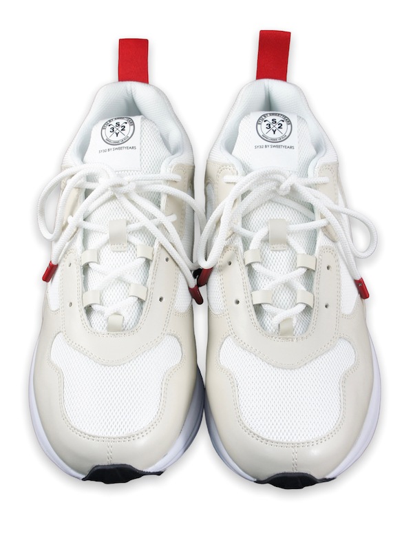 SY32 by SWEET YEARS★GOLF SYG-24SA001 CARDBOARD PIQUE HALF MOCK ストレッチ ロゴ 半袖モックネックシャツ color:KHAKI(カーキ)