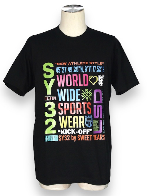 40%OFF T����� COLORFUL LOGO TEE 13454 BLACK SY32 by SWEET YEARS �����磻�����ƥ��ȥ��Х����������ȥ��䡼��