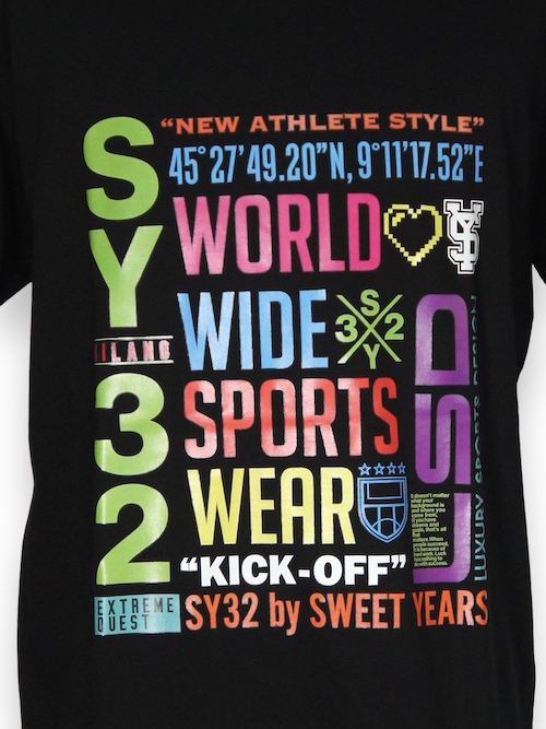 40%OFF T����� COLORFUL LOGO TEE 13454 BLACK SY32 by SWEET YEARS �����磻�����ƥ��ȥ��Х����������ȥ��䡼��