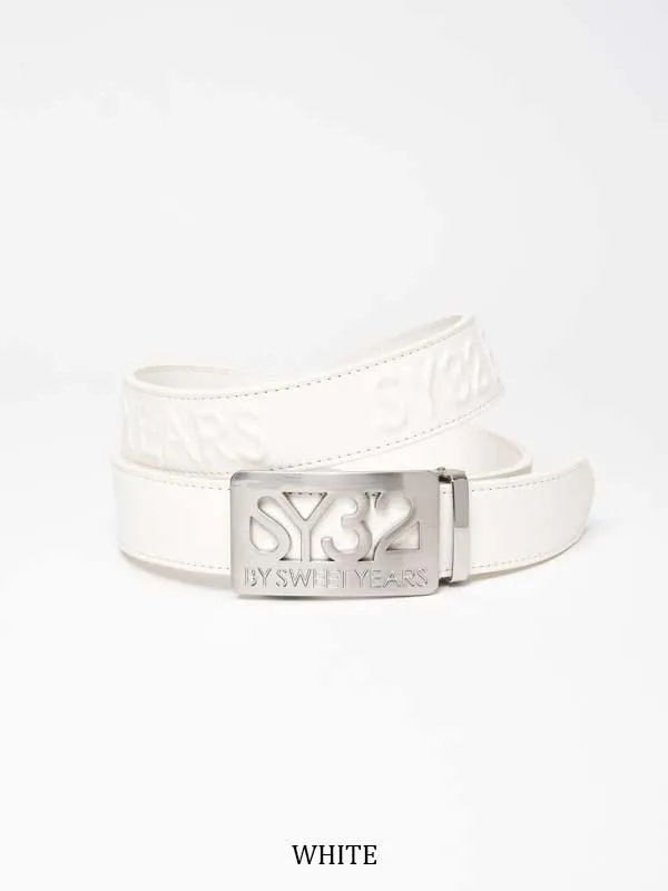 �٥�� SYG EMBOSS LOGO BELT WHITE SY32 by SWEET YEARS GOLF �����磻�����ƥ��ȥ��Х����������ȥ��䡼���������
