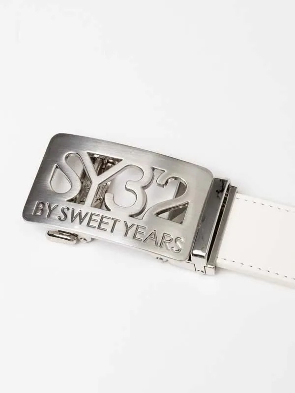 �٥�� SYG EMBOSS LOGO BELT WHITE SY32 by SWEET YEARS GOLF �����磻�����ƥ��ȥ��Х����������ȥ��䡼���������