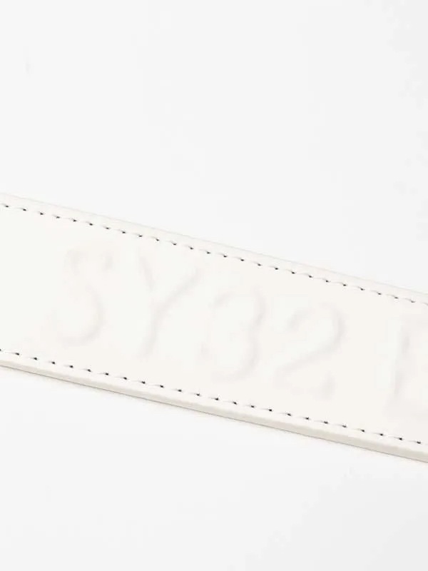 �٥�� SYG EMBOSS LOGO BELT WHITE SY32 by SWEET YEARS GOLF �����磻�����ƥ��ȥ��Х����������ȥ��䡼���������
