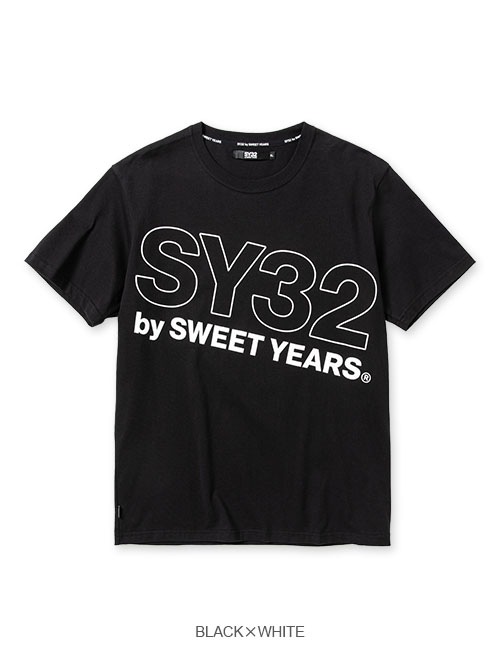 30%OFF T����� SLASH BIG LOGO TEE 13033J BLACK��WHITE SY32 by SWEET YEARS �����磻�����ƥ��ȥ��Х����������ȥ��䡼��