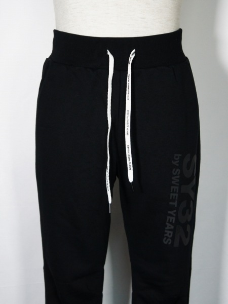 SY32 by SWEET YEARS��BIG LOGO LONG PANTS��BLACK��BLACK�ڥ����磻�����ƥ��ȥ��Х����������ȥ��䡼����