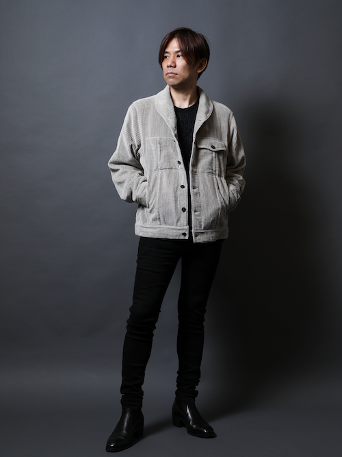 short jacket thick corduroy Gray eofm �����ե�