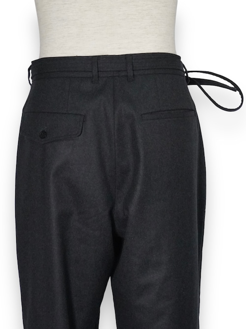 gurkha trousers wool flannel Charcoal eofm �����ե�