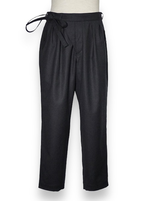 gurkha trousers wool flannel Charcoal eofm �����ե�