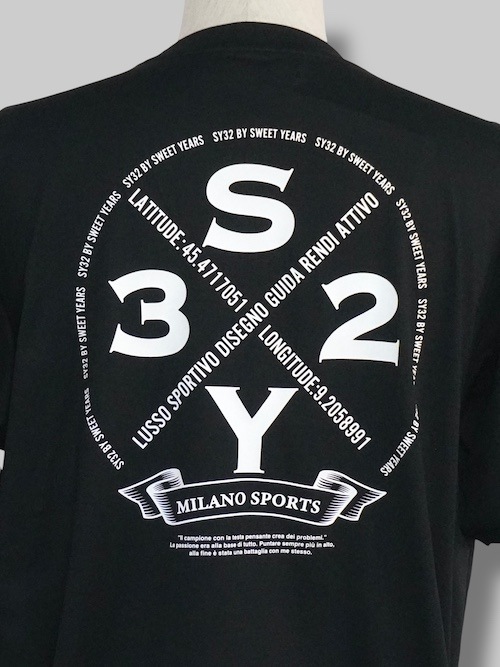 T����� CIRCLE LOGO BACK PRINT TEE BLACK SY32 by SWEET YEARS �����磻�����ƥ��ȥ��Х����������ȥ��䡼��