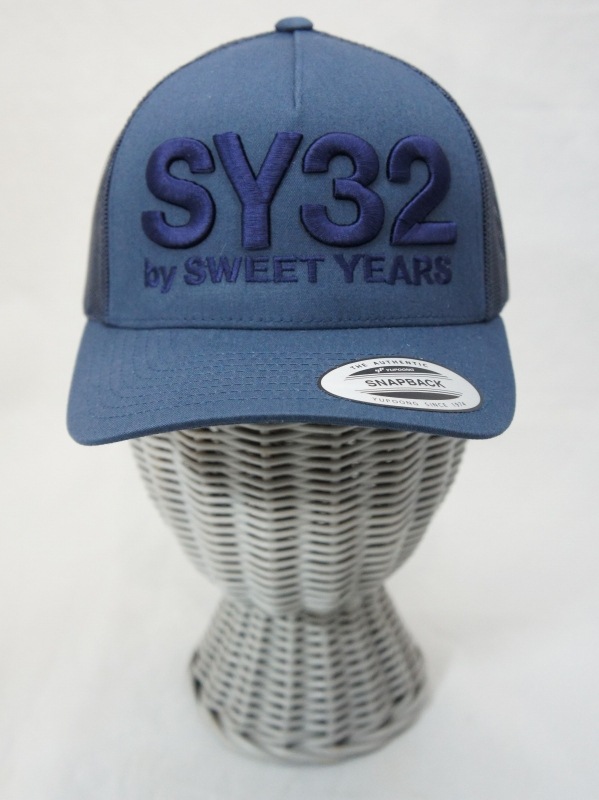 SY32 by SWEET YEARS��5-PANEL RETROTRUCKER CAP��NAVY�ڥ����磻�����ƥ��ȥ��Х����������ȥ��䡼������å��奭��åס��ͥ��ӡ���