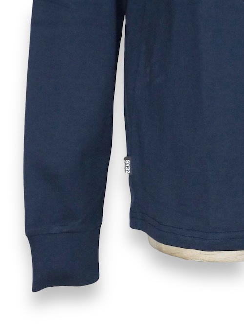 ĹµT����� �ͥ��ӡ� HEART DRIP BOX LOGO L/S TEE NAVY SY32 by SWEET YEARS