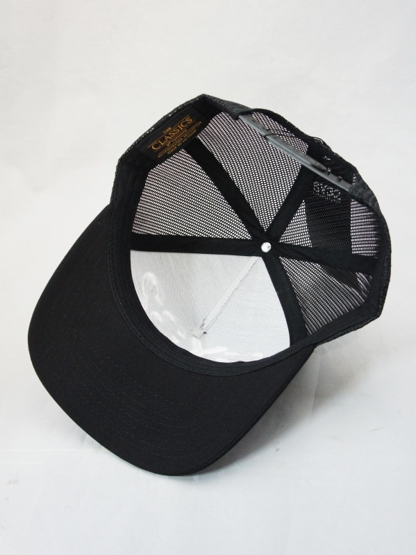SY32 by SWEET YEARS��5-PANEL RETROTRUCKER CAP��BLACK��WHITE