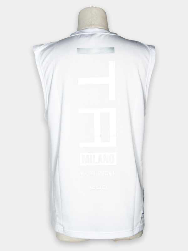 SY32 by SWEET YEARS「ACTIVE BACK MESH NO SLLEVE」WHITE