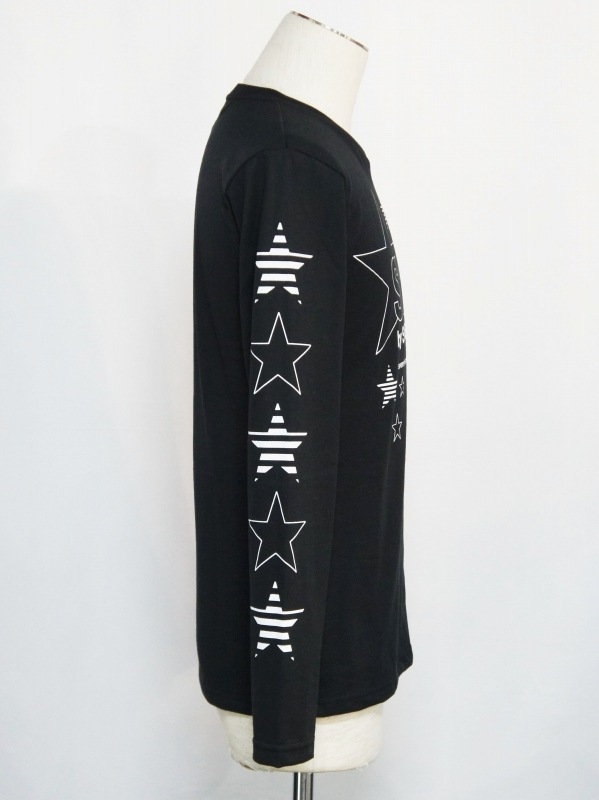 SY32 by SWEET YEARS��MULTI STAR L/S TEE��BLACK