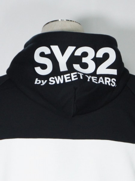 SY32 by SWEET YEARS��EXCHANGE ZIP HOODIE��BLACK