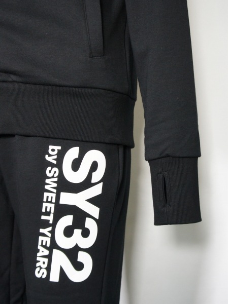 SY32 by SWEET YEARS��EXCHANGE ZIP HOODIE��BLACK