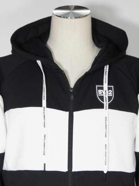 SY32 by SWEET YEARS��EXCHANGE ZIP HOODIE��BLACK