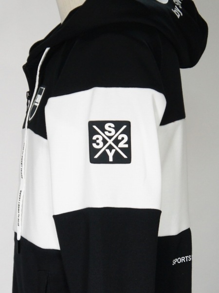 SY32 by SWEET YEARS��EXCHANGE ZIP HOODIE��BLACK