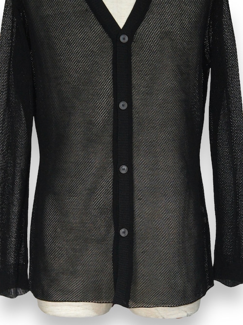 メッシュカーディガン ブラック 5351POUR LES HOMMES 5351