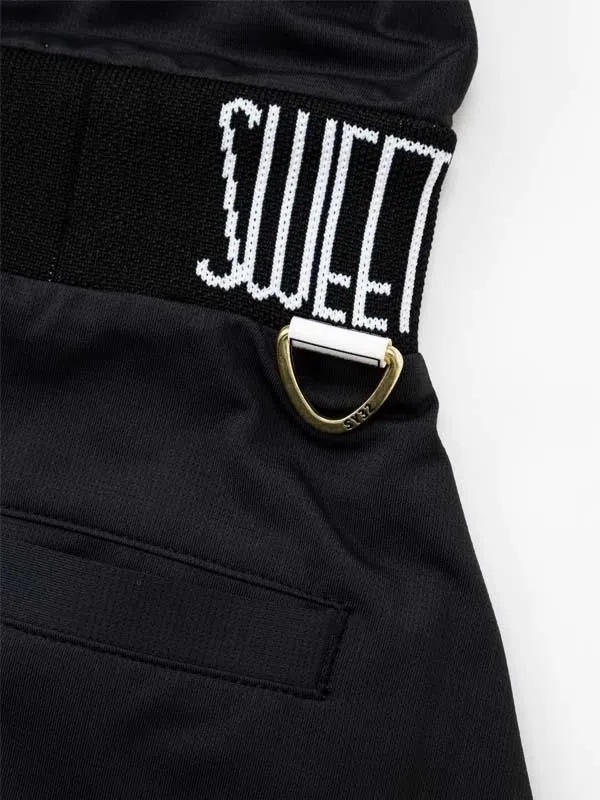 ��ǥ����� ���ԡ��� WAIST LOGO ONE PIECE BLACK SY32 GOLF �����磻�����ƥ����ȥ��Х����������ȥ��䡼�� �����