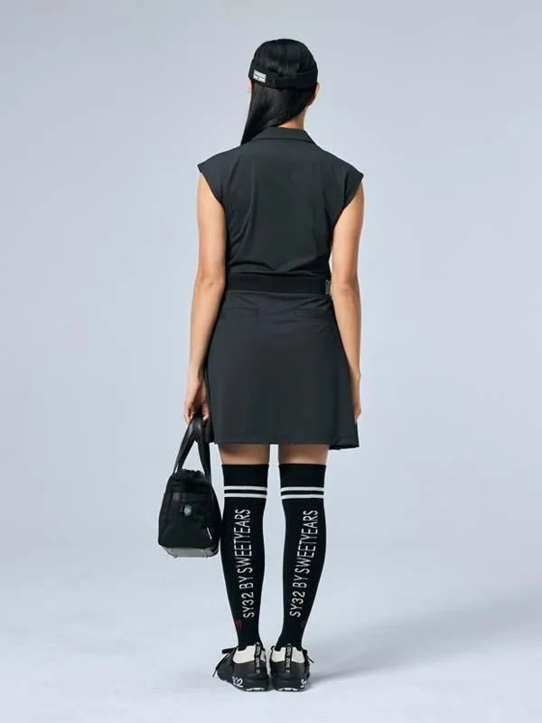 ��ǥ����� ���ԡ��� WAIST LOGO ONE PIECE BLACK SY32 GOLF �����磻�����ƥ����ȥ��Х����������ȥ��䡼�� �����