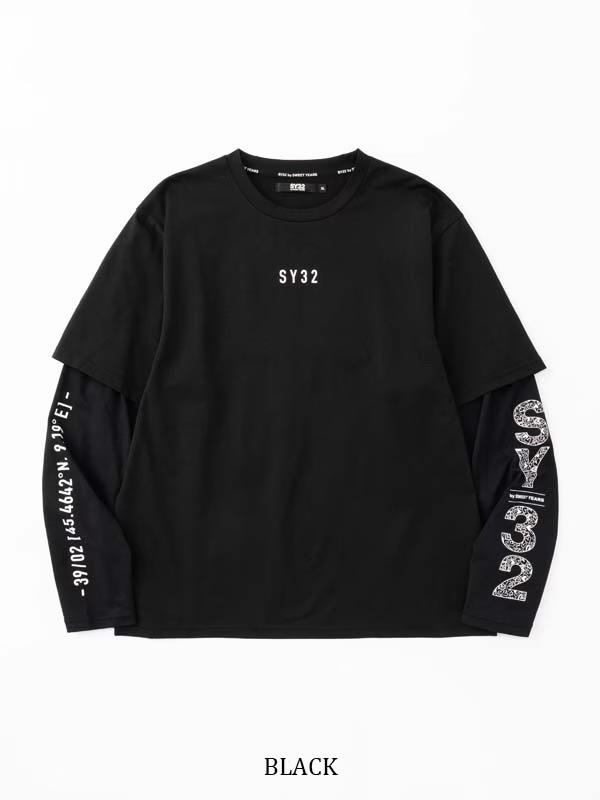 ĹµT����� FAKE LAYERD L/S TEE BLACK SY32 by SWEET YEARS �����磻�����ƥ��ȥ��Х����������ȥ��䡼��