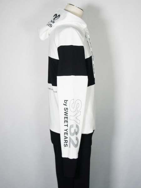 SY32 by SWEET YEARS��EXCHANGE P/O HOODIE��WHITE