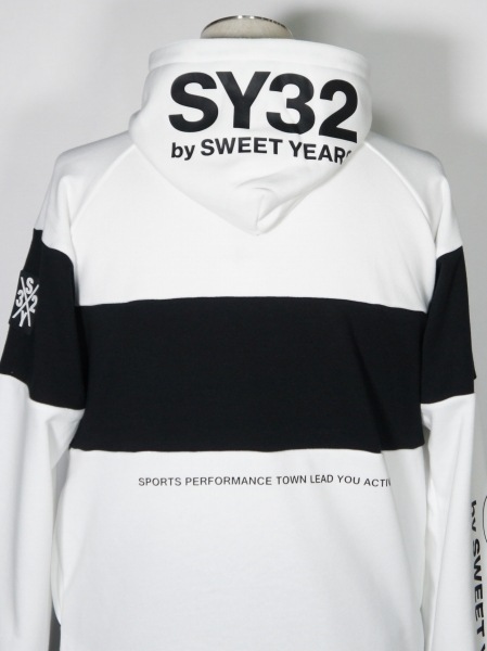 SY32 by SWEET YEARS��EXCHANGE P/O HOODIE��WHITE